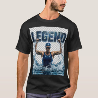 Legend Swimmer Shirt, Motivational Swimming Sports T-Shirt