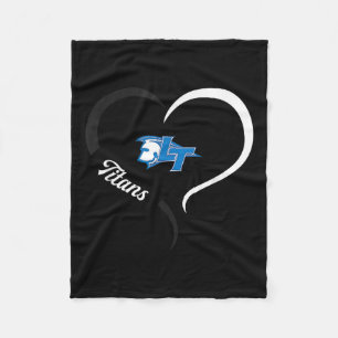 Legend Titans Logo Half Heart Slogan Hs Fleece Blanket