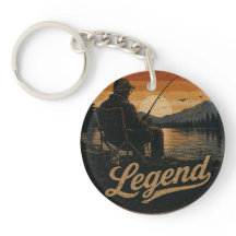 Legend Vintage Fishing Keychain