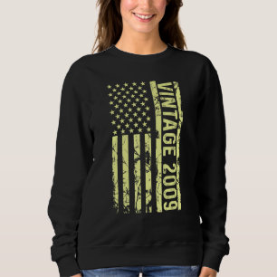 Legend Vintage Us Flag Since 2009 For Men Women 20 Sweatshirt