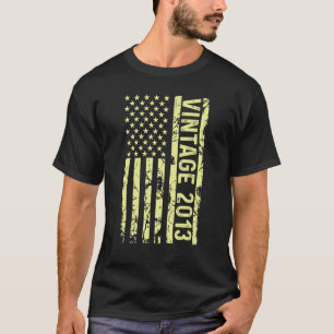 Legend Vintage Us Flag Since 2013 For Men Women 20 T-Shirt
