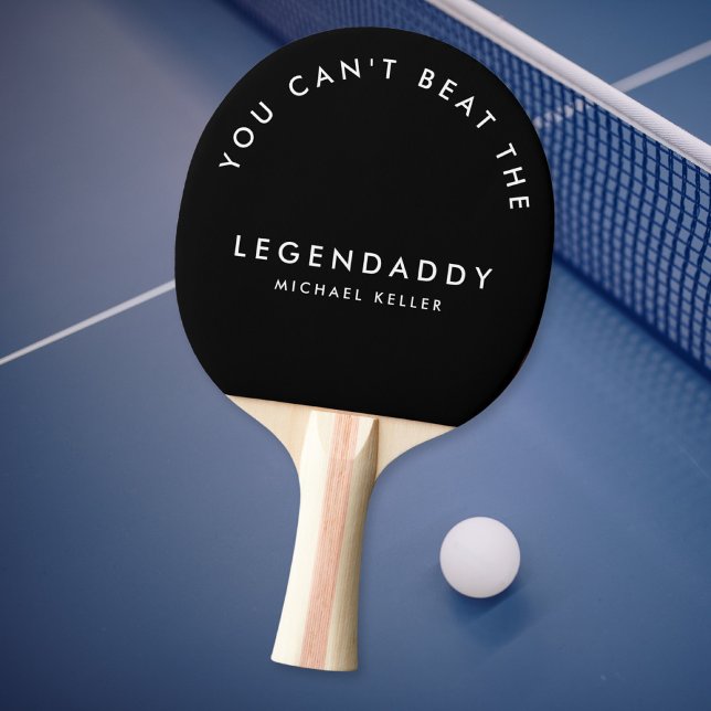 Legendaddy for Legendary Dads fun minimalist  Ping Pong Paddle (gift for legendary dads. personalized ping pong paddle)