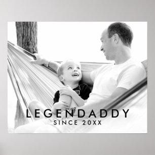 Legendaddy for Legendary Dads minimalist Photo Poster