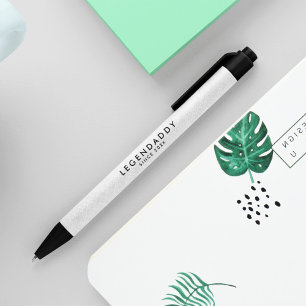 Legendaddy for Legendary Dads simple minimalist Black Ink Pen