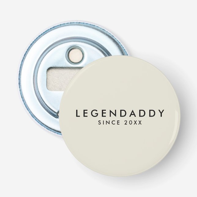 Legendaddy for Legendary Dads simple minimalist  Bottle Opener (Front)