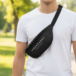 Legendaddy since for Legendary Dads minimalist Bum Bags