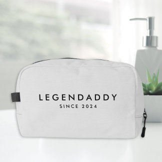 Legendaddy since for Legendary Dads minimalist Dopp Kit