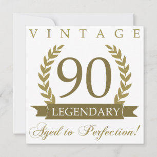 Legendary 90th Birthday Card