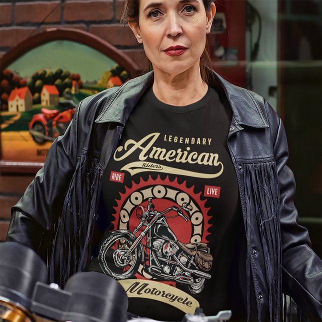 Legendary American Riders Motorcycle Biker T-Shirt (Creator Uploaded)