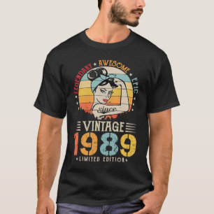 Legendary Awesome Epic Since 1989 34th Birthday De T-Shirt