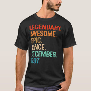 Legendary Awesome Epic Since December 1997 24th Bi T-Shirt