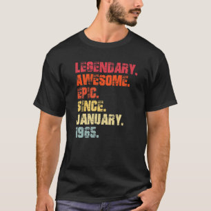 Legendary Awesome Epic Since January 1965 Vintage T-Shirt