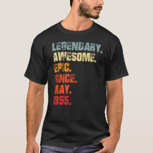 Legendary Awesome Epic Since May 1955 Vintage Birt T-Shirt