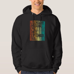 Legendary Awesome Epic Since September 1968 Vintag Hoodie