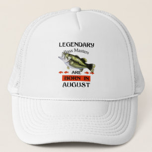 Legendary Bass Masters Are Born in August Trucker Hat