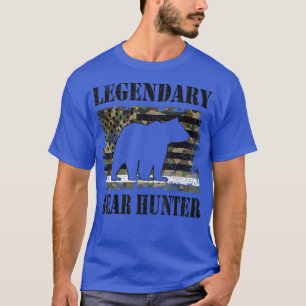 Legendary Bear Hunter US Flag Bear Hunting Lover 1 T-Shirt