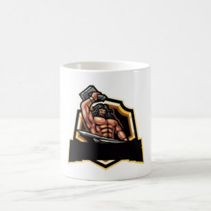 Legendary Blacksmith Warrior Emblem Coffee Mug