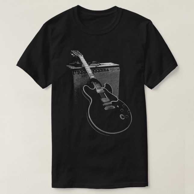 Legendary Blues Guitar and Amp T-Shirt (Design Front)