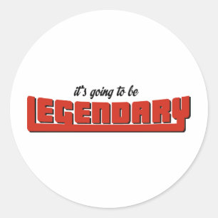 legendary classic round sticker