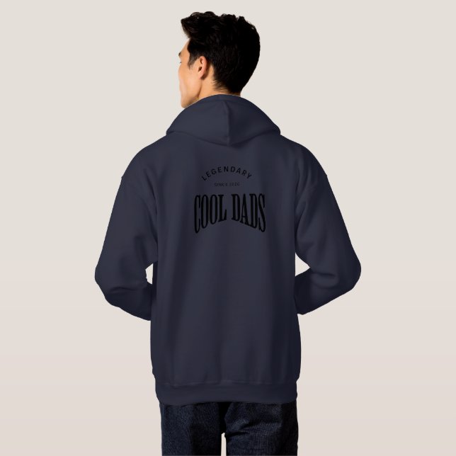 Legendary Cool Dads – Bold Typography Design Hoodie (Back Full)