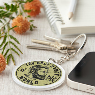 Legendary Cool Dads – Bold Typography Design Key Ring