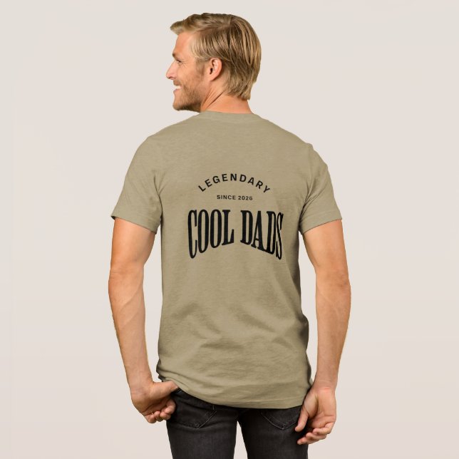 Legendary Cool Dads – Bold Typography Design Tri-Blend Shirt (Back Full)