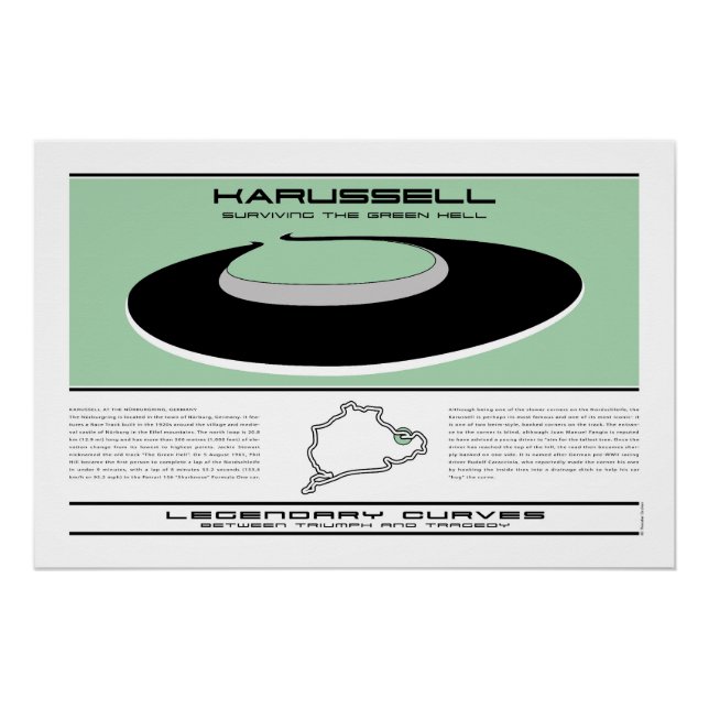 Legendary Curves, Karusell, Nurburgring Poster (Front)