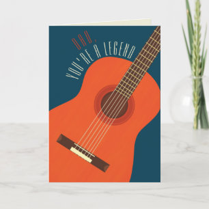 Legendary Dad Guitar Birthday Card