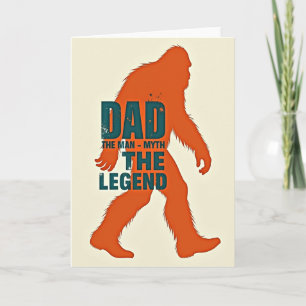Legendary Dad Silhouette Card