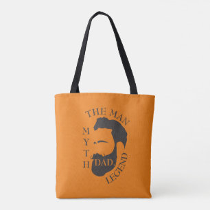 Legendary Dad The Man Myth Father Tribute Gift Tote Bag