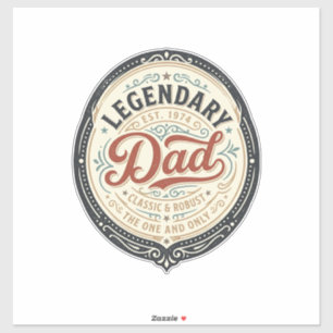 Legendary Dad Vintage Engraving Shirt Design_1