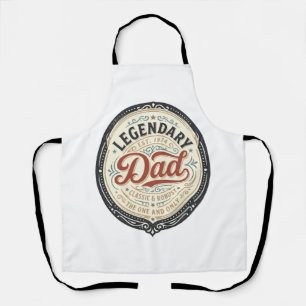 Legendary Dad Vintage Engraving Shirt Design_1 Apron