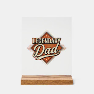 Legendary Dad Vintage Engraving Shirt Design (2)_1 Acrylic Sign