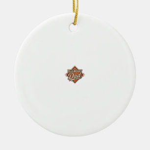 Legendary Dad Vintage Engraving Shirt Design (2)_1 Ceramic Ornament