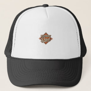 Legendary Dad Vintage Engraving Shirt Design (2)_1 Trucker Hat