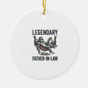 Legendary Father In Law Sasquatch Vintage Shirt De Ceramic Ornament