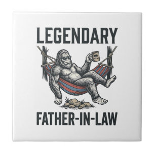 Legendary Father In Law Sasquatch Vintage Shirt De Ceramic Tile