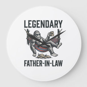 Legendary Father In Law Sasquatch Vintage Shirt De Large Clock