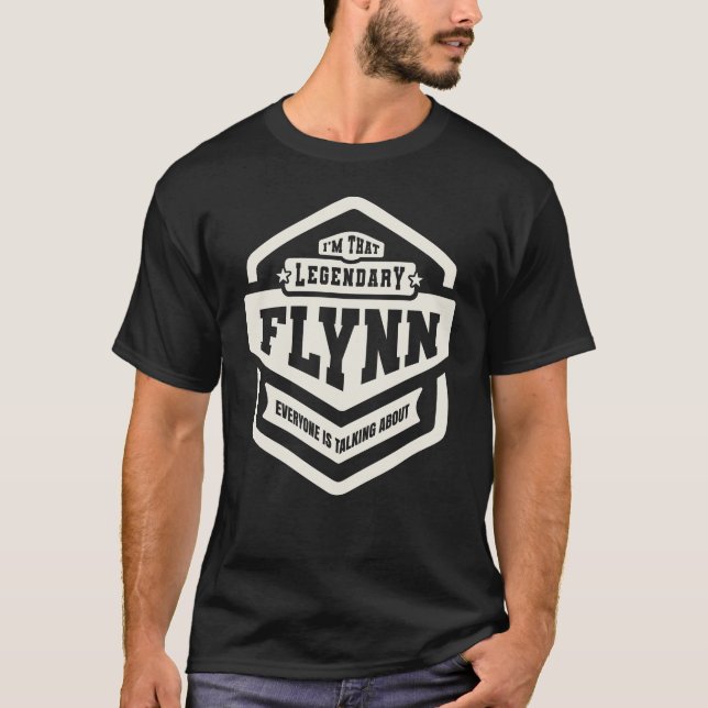 Legendary Flynn Personalised Name Flynn T-Shirt (Front)