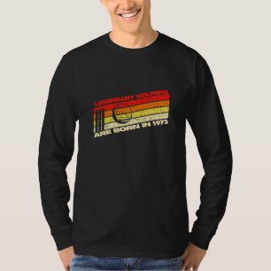 Legendary Golfers Born Are In 1973 49th Vintage Re T-Shirt