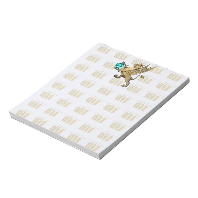 Legendary Griffin & Crown Notepad (Rotated)