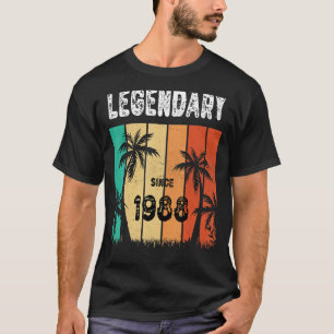 Legendary Hawaii 1988 34th Birthday Summer For 34 T-Shirt