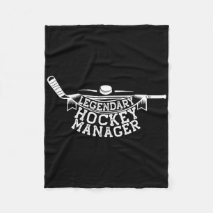 Legendary Hockey Manager Ice Hockey Coach Trainer Fleece Blanket