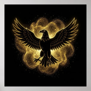 Legendary Illyrian Sovereign Eagle Cosmic Nebula I Poster