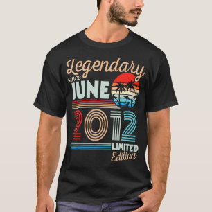 Legendary June 2012 Happy Birthday 10 Years Old Lt T-Shirt