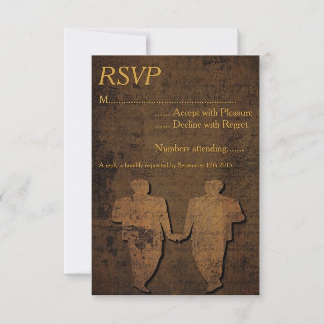 Legendary Love Gay Wedding RSVP (Front)