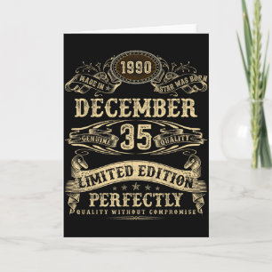 Legendary Man Born December 1990 35th Birthday Card