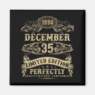 Legendary Man Born December 1990 35th Birthday Magnet
