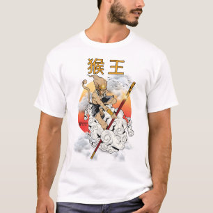 Legendary Monkey King Men White T-Shirt