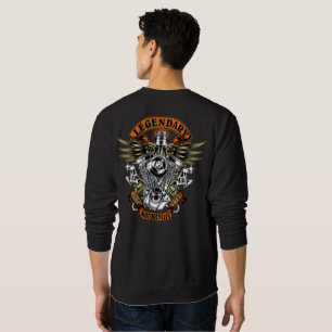 Legendary Motorcycles Born to Ride Wrenches Engine Sweatshirt